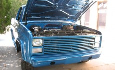 chevy blue front end